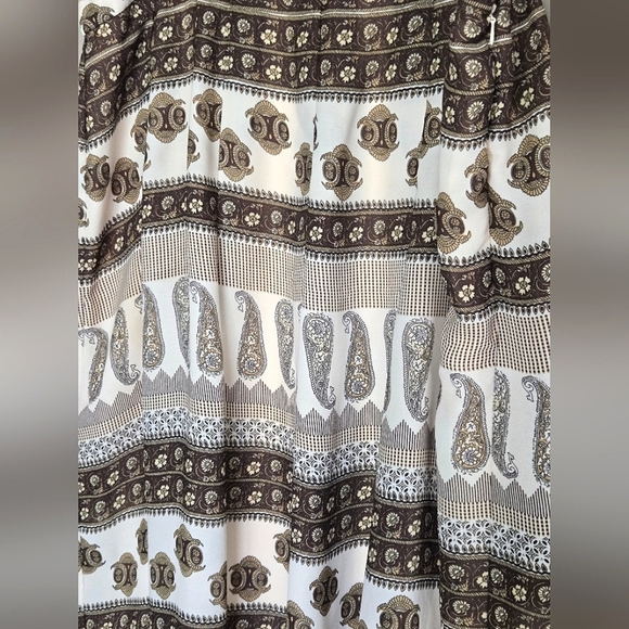 Vintage Unbranded Boho Paisley Print Festival Midi Maxi Skirt, Size 18 - Picture 2 of 5
